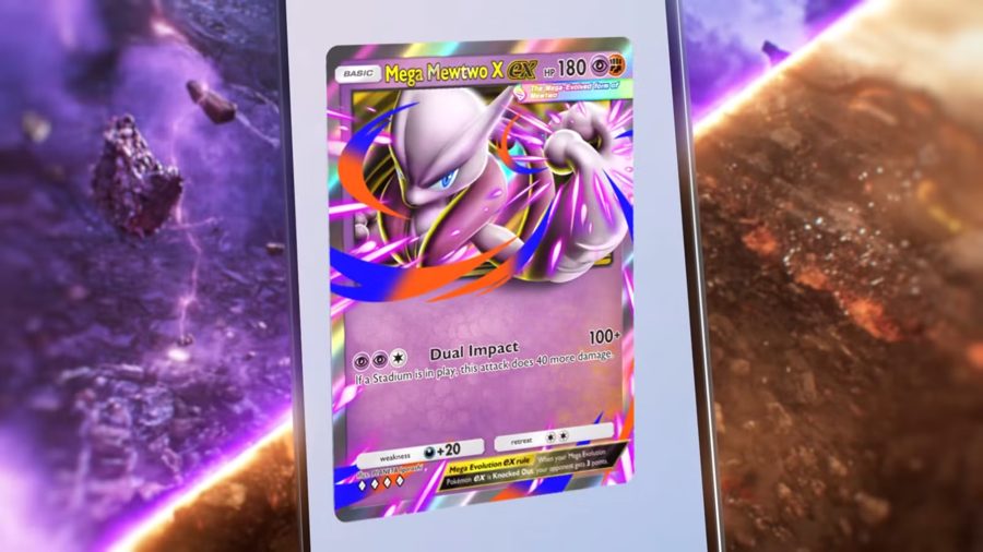 Pokémon TCG Pocket adds dual-type cards starting with Mega Mewtwo X ex this October